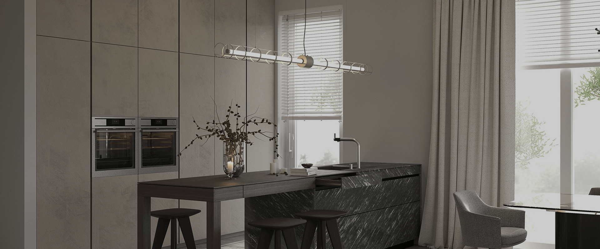 Кухня "Фактурный камень"