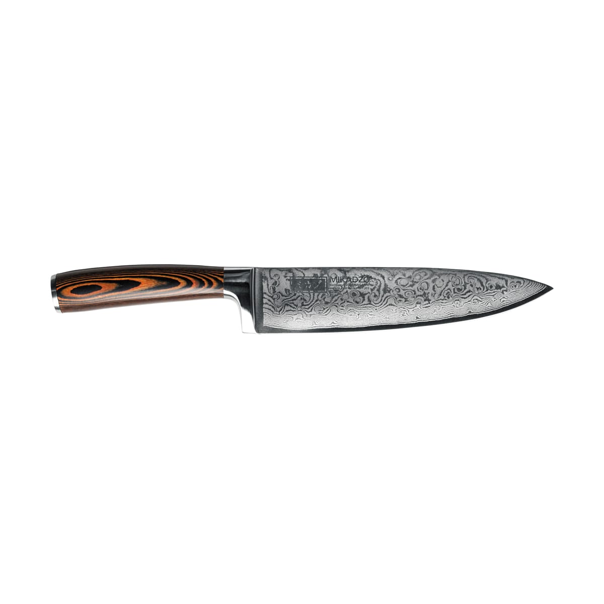 Нож «Шеф» Damascus Suminagashi