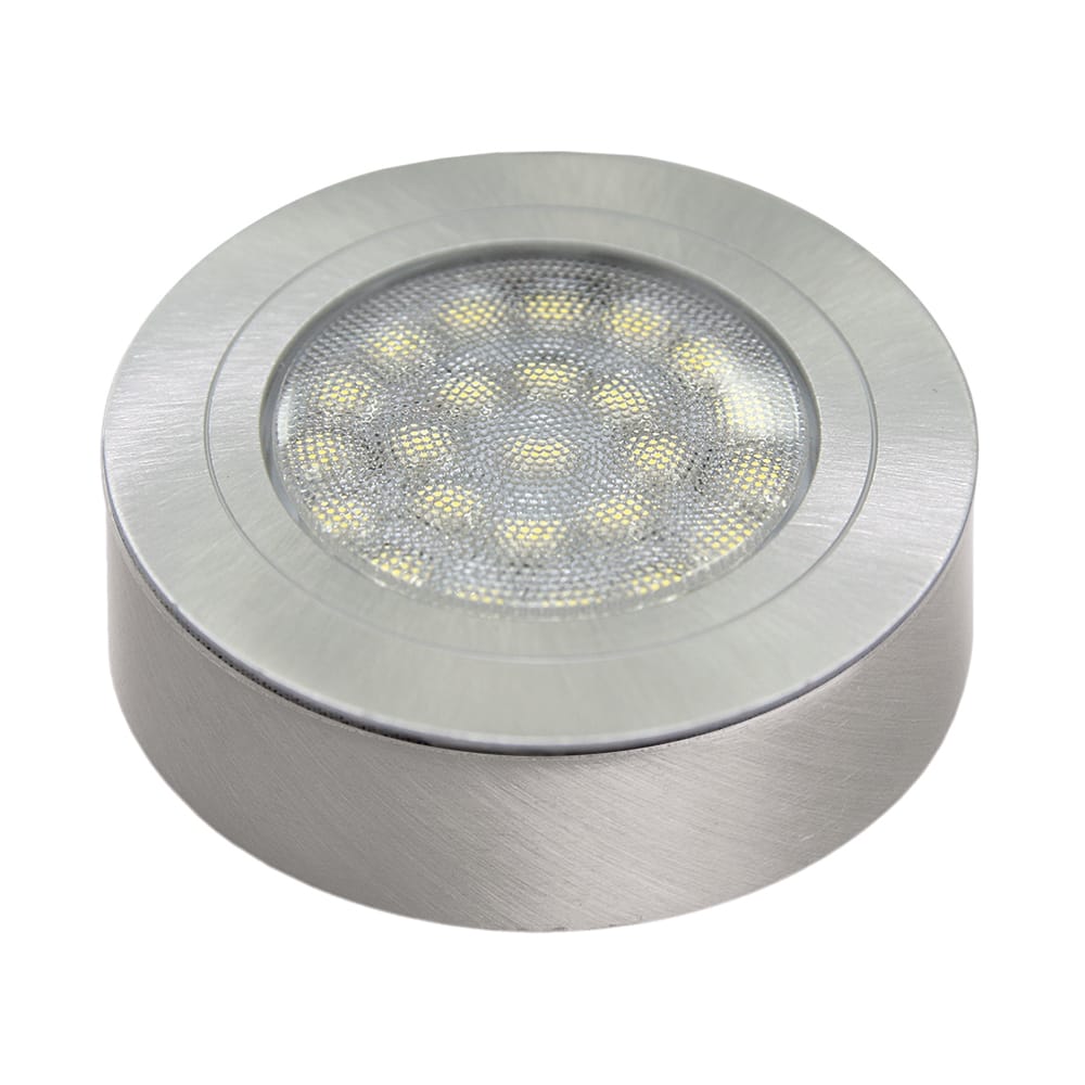 Светодиодный светильник ROUND DY, накладной/врезной, теплый, хром