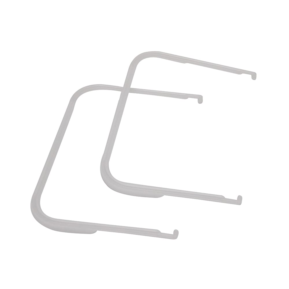 Комплект из 2 пластиковых ручек для ведра ECOBOX INOX объемом 16 л, цвет — серый