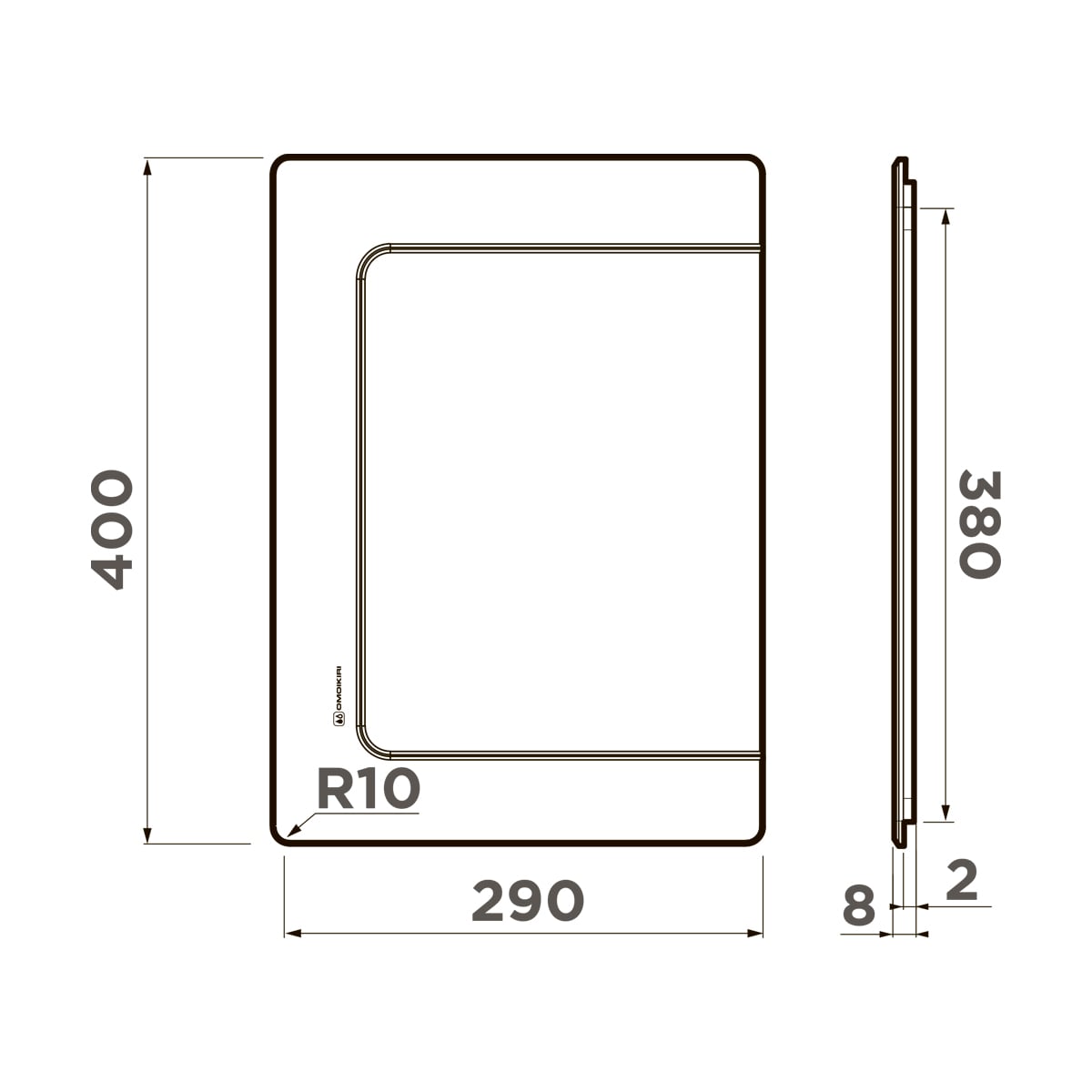 Omoikiri CB-BASIC-380-GB