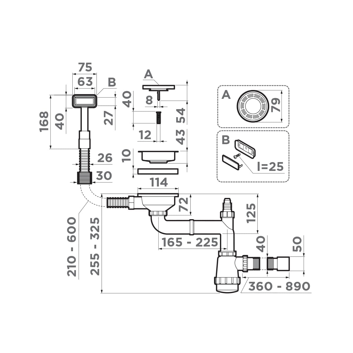 Omoikiri D-01-AB022
