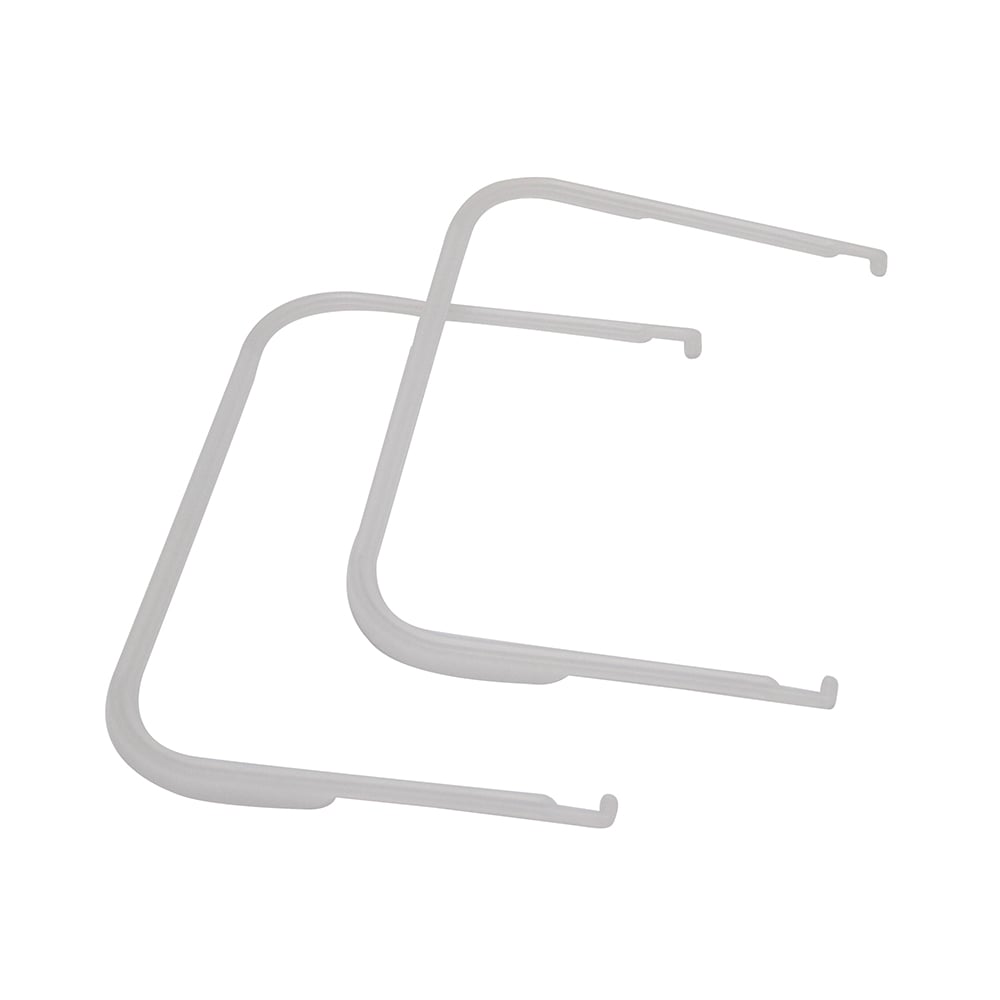 Комплект из 2 пластиковых ручек для ведра ECOBOX INOX объемом 16 л, цвет — серый