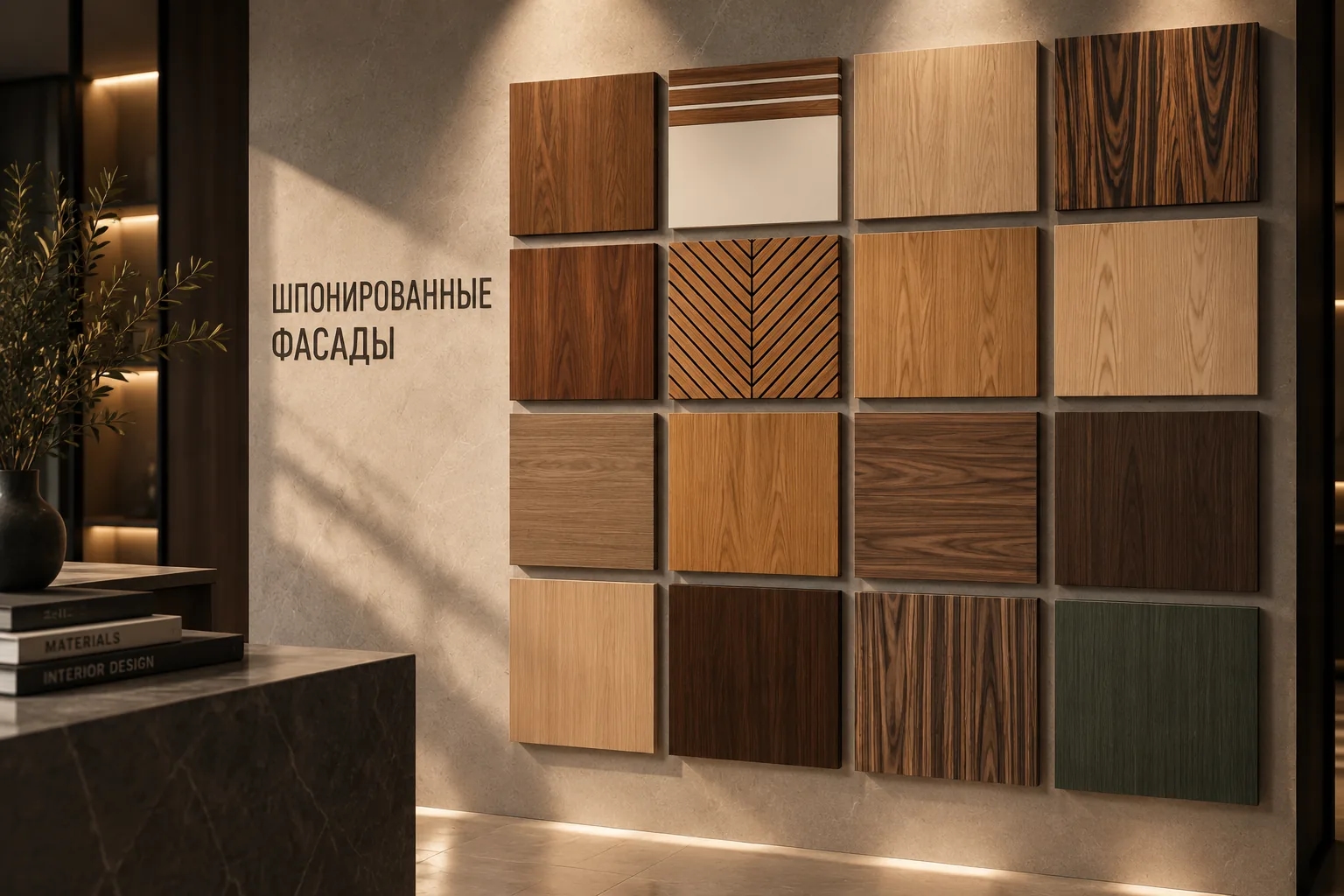 Шпонированные фасады
