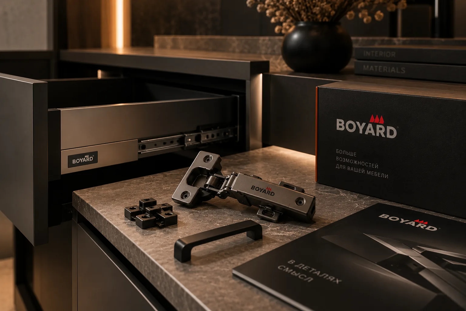 Петли и ручки Boyard